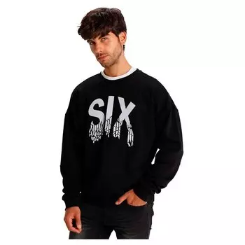 Толстовка Six Valves Embroidered Chest, черный