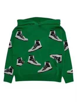 Толстовка Skel с капюшоном AMIRI KIDS, зеленый