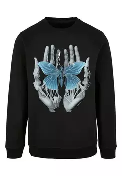 Толстовка SKELETT HNDE SCHMETTERLING F4NT4STIC, черный