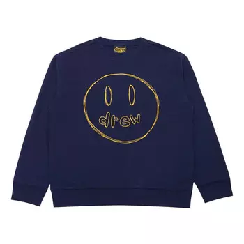 Толстовка sketch mascot crewneck sweatshirt 'navy' Drew House, синий