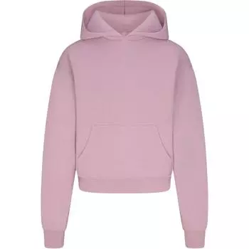 Толстовка SKIMS FW24 из хлопкового флиса с классическим капюшоном, женская, цвет DUSK/Nightfall, DUSK/Nightfall Color