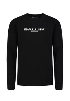 Толстовка SLIM FIT CREWNECK LS Ballin, черный