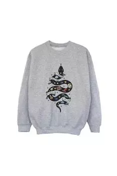 Толстовка Слизерин с эскизом Harry Potter, серый