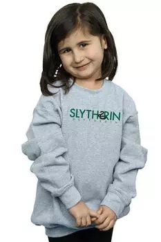 Толстовка Слизерин с надписью Harry Potter, серый