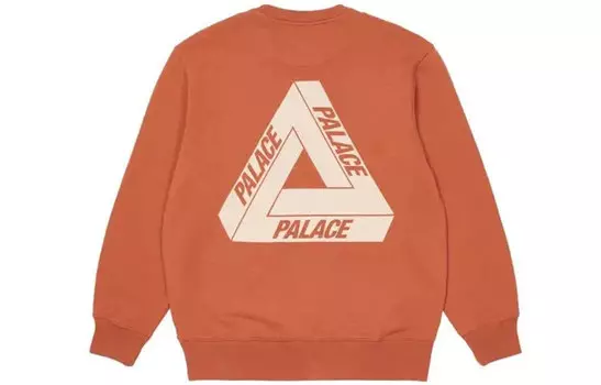 Толстовка Slub Crew FW21 PALACE, Orange