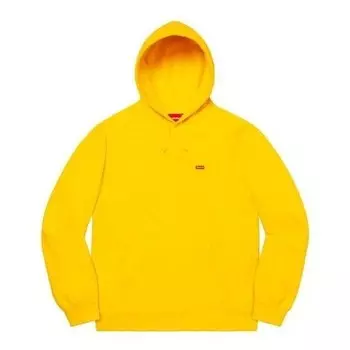 Толстовка small box hooded sweatshirt 'yellow' Supreme, желтый