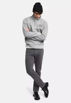 Толстовка SMALL GRAPHIC HALF-ZIP GANT, цвет Mottled Grey