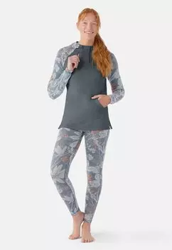 Толстовка Smartwool THERMAL MERINO DRAPE NECK, цвет winter sky floral