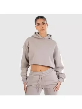 Толстовка SMILODOX Crop Hoodie Amaya, светло-коричневый