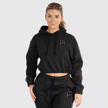 Толстовка SMILODOX Crop Hoodie Rylanda, черный