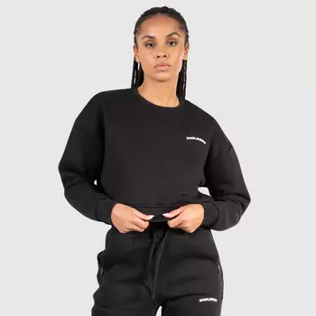 Толстовка SMILODOX Crop Sherry, черный