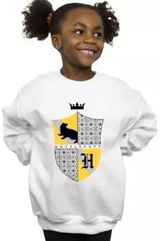 Толстовка со щитом Хаффлпаффа Harry Potter, белый