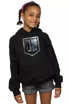 Толстовка со щитом из фильма «Лига справедливости» DC Comics, черный