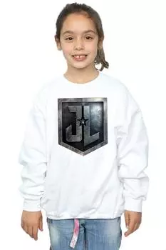 Толстовка со щитом из фильма «Лига справедливости» DC Comics, белый