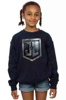 Толстовка со щитом из фильма «Лига справедливости» DC Comics, темно-синий