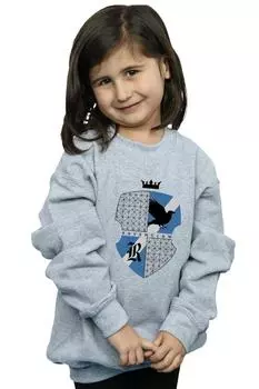 Толстовка со щитом Рейвенкло Harry Potter, серый