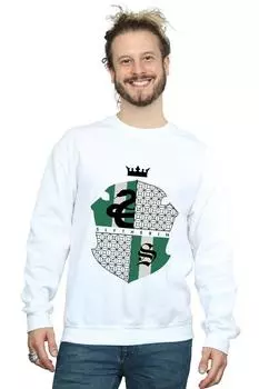 Толстовка со щитом Слизерина Harry Potter, белый