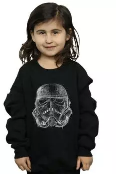 Толстовка со шлемом Stormtrooper Scribble Star Wars, черный