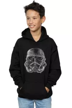 Толстовка со шлемом Stormtrooper Scribble Star Wars, черный