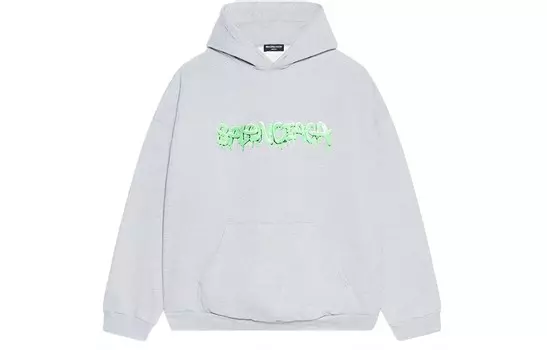 Толстовка со слизью Balenciaga, серый