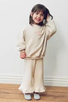 Толстовка со слоганом ZARA, цвет Light pistachio