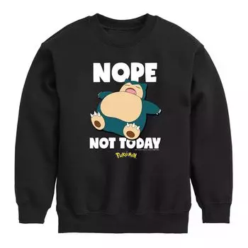 Толстовка со снорлаксом для мальчиков 8–20 лет Pokemon Not Today Licensed Character