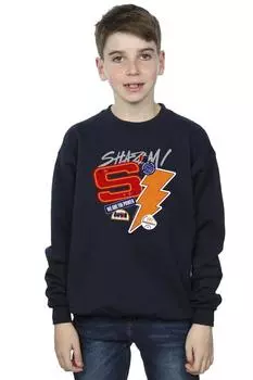Толстовка со спам-стикером Shazam Fury Of The Gods DC Comics, темно-синий