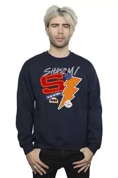Толстовка со спам-стикером Shazam Fury Of The Gods DC Comics, темно-синий