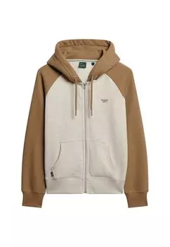 Толстовка со стойкой Superdry ZIPPER ESSENTIAL BASEBALL BUCK TAN BRO, бежевый