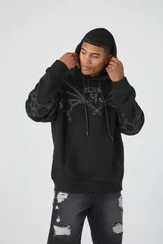 Толстовка со стразами Эликсир жизни Forever 21, черный