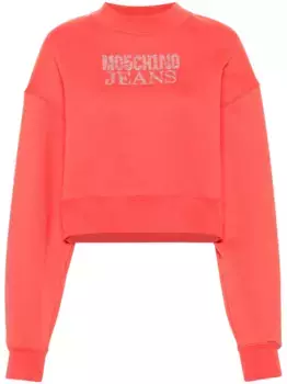 Толстовка со стразами MOSCHINO JEANS, красный