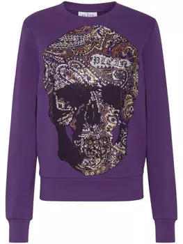 Толстовка со стразами Philipp Plein, фиолетовый