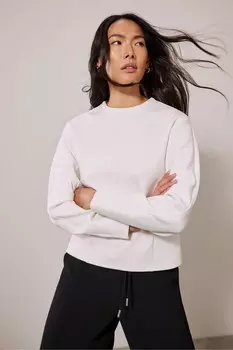 Толстовка со структурированными рукавами Mint Velvet, белый