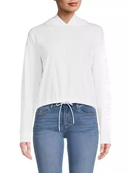 Толстовка со светоотражающим логотипом DKNY, белый