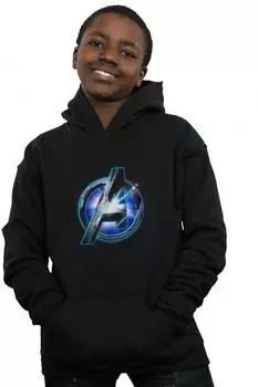 Толстовка со светящимся логотипом Avengers Endgame Marvel, черный