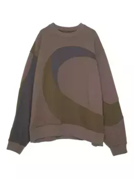 Толстовка со вставками Yoshiokubo, коричневый