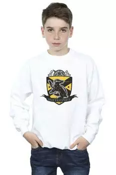 Толстовка со значком на груди Хаффлпаффа Harry Potter, белый