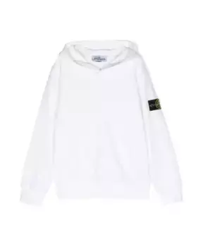 Толстовка со значком Stone Island, белый