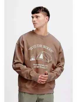 Толстовка !SOLID, коричневый