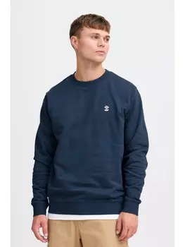 Толстовка !SOLID Rundhalspullover SDNOOAM 21108421 klassischer Rundhalspullover mit Stickerei, синий