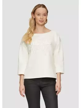 Толстовка sOliver BLACK LABEL 3/4 Arm, кремовый