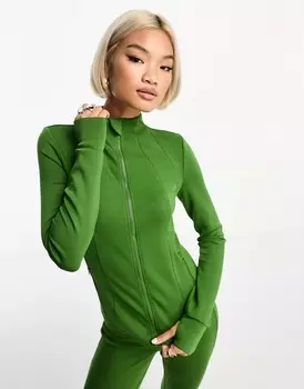 Толстовка Something New X Gorpecore Squad Scuba Zip Front Co-ord, зеленый