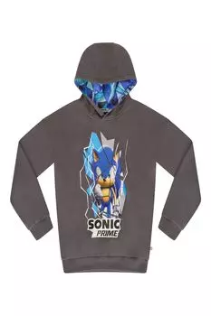 Толстовка Sonic Prime для мальчиков Brand Threads, серый