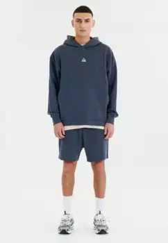 Толстовка SOS с капюшоном "Bovec", изготовлена из чистого органического хлопка, голубой