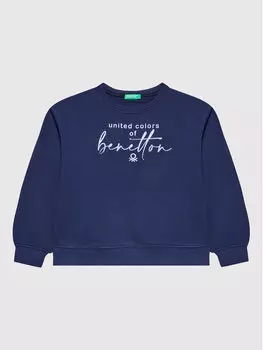 Толстовка современного кроя United Colors Of Benetton, синий
