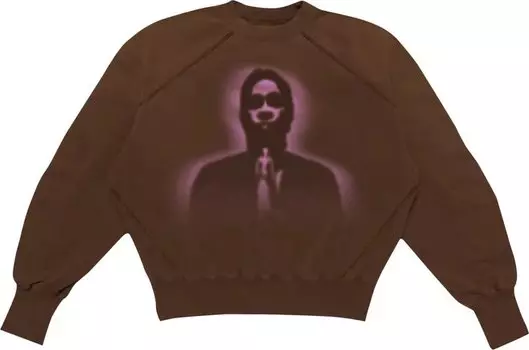 Толстовка Sp5der x Young Thug Crewneck 'Angel Brown', коричневый
