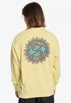 Толстовка SPIN CYCLE CREW Quiksilver, цвет yellow