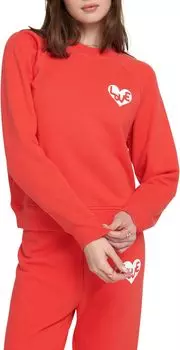 Толстовка Spiritual Gangster Heart Forever Crew, цвет Ruby Red