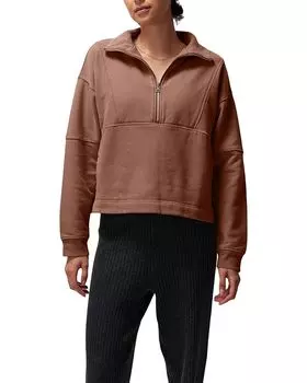 Толстовка Spiritual Gangster Shay 1/2 Zip, цвет Deep Rust