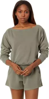 Толстовка Spiritual Gangster Vida Off Shoulder, цвет Agave